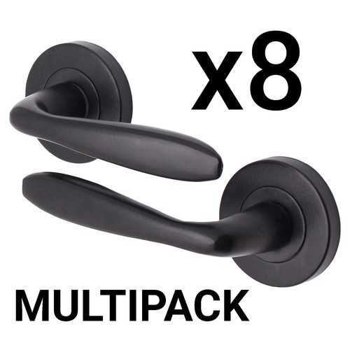 Black door handle - black,