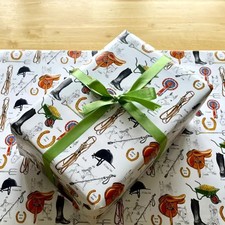 Horse Rider Gift Wrap Sheet