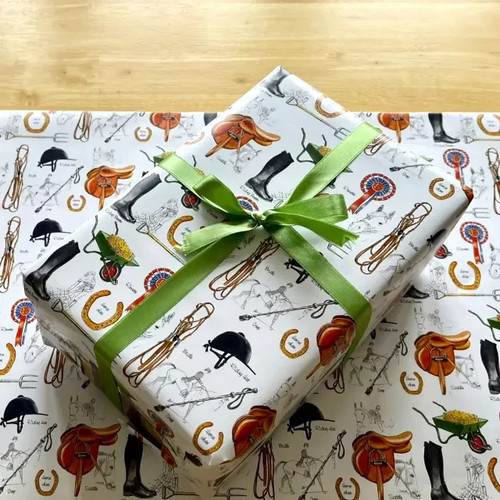 Horse rider gift wrap sheet - rider,