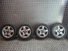 Set Of Genuine 14 Inch PEUGEOT 107 Alloy Wheels & 155/65/14 Tyres 