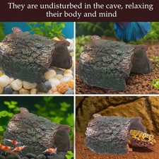 Resin Tree Root Aquarium Ornament Fish Tank Decoration Hiding Hole Fish Shrimp