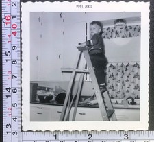 1955 Little Boy Standing on