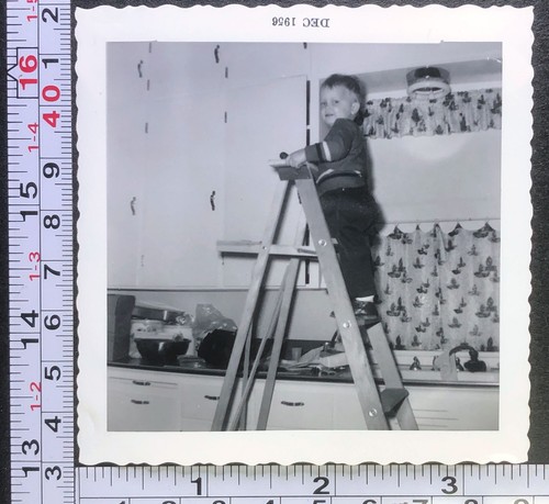 1955 little boy - little, standing