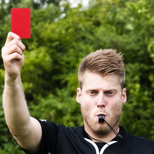 Complete football referee kit - football,
