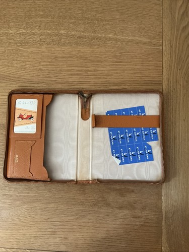 Vintage leather zipped writing - vintage,