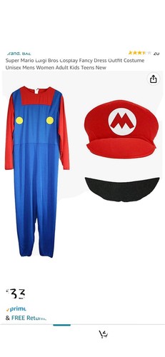 Mens super mario bros luigi - mens,