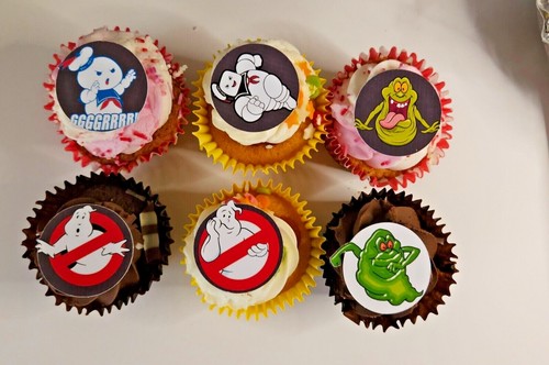 Ghostbusters edible cupcake - ghostbusters,