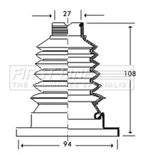 Genuine first line joint - first, c.v.