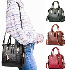 Ladies Designer Handbag Shoulder Crossbody Faux Leather Work Bag Purse for Women