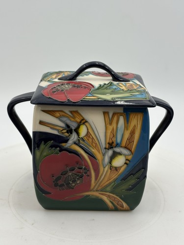 Moorcroft bees corn lidded - corn,
