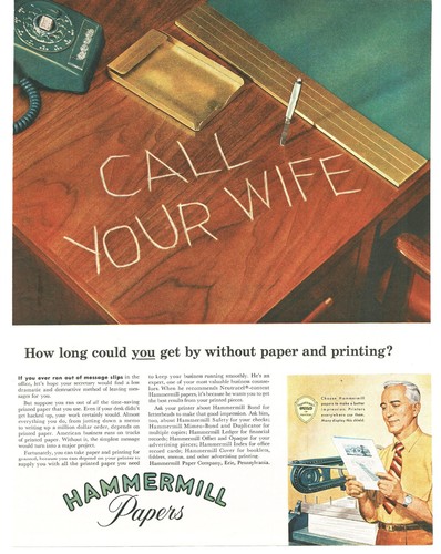 1958 hammermill papers vintage - hammermill,