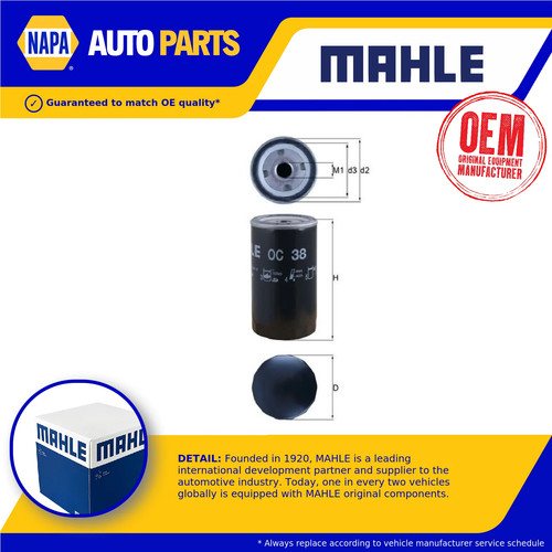 Oil filter oc38 mahle 7984716 - filter,