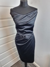Untold black satin style dress
