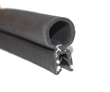 Large Car Boot Seal Rubber Trim 35x20mm Push-On Edge with Metal Grippers EPDM