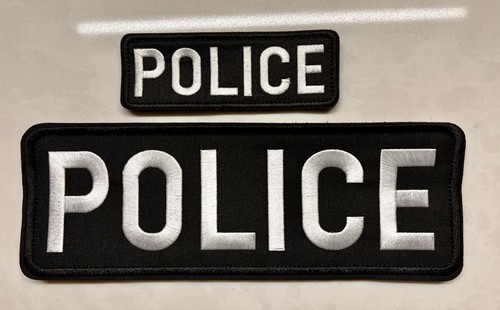 Embroidered police badge - police,