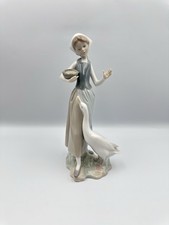 Lladro Figurine Girl Feeding