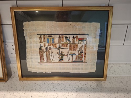 Vintage framed egyptian - framed,