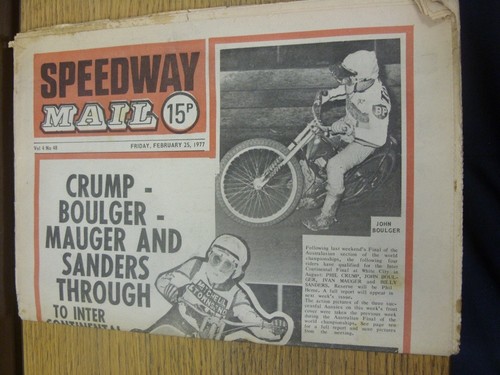 1977 speedway mail - speedway,