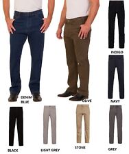 Mens Straight Jeans M&S Reg Marks Comfort Stretch Stormwear Trouser Pants Second