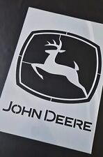 JOHN DEERE Buck Sign Tractor Company Stencil Mylar Reusable Airbrush Paint Spray
