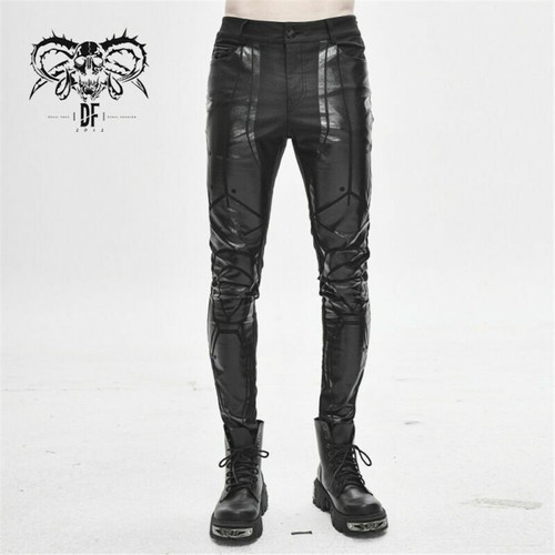 Men gothic splicing - men's, pu