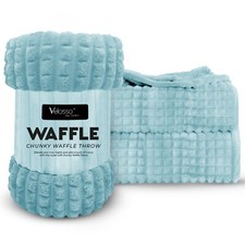 Waffle Checked Throw Blanket