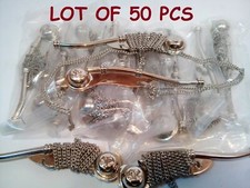LOT OF 50 PCS SILVER BRASS