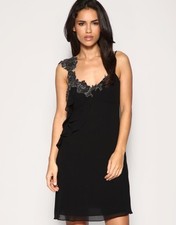Karen millen black beaded - karen,