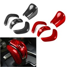4Pcs Carbon Fiber Gear Shift