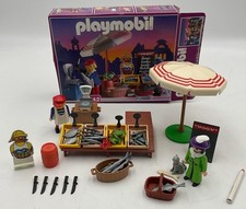 Playmobil 5342 Victorian Fish Market Stand In Original Box.
