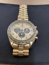 Omega Speedmaster Moonwatch Watch. 18ct Gold Bracelet Watch
