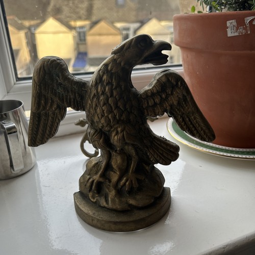 Vintage solid brass eagle fire - solid,