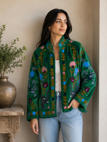 Handmade green velvet - handmade,