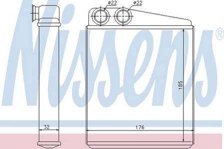 Nissens heater for golf gt - heater,