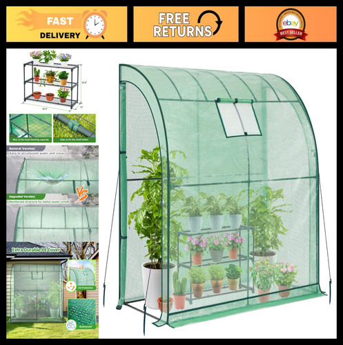 Portable lean greenhouse - lean-to,