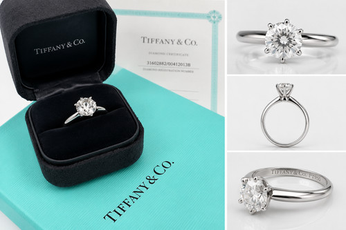 Tiffany 1 35ct round - &,
