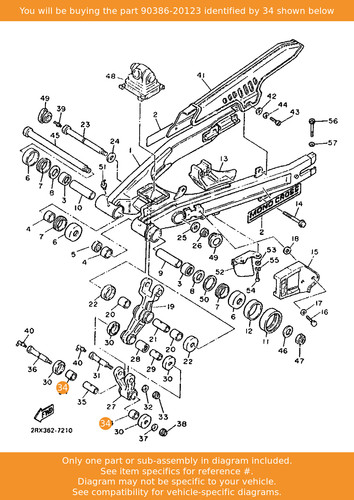 Yamaha bush 90386 20123 - bush,, 90386-20123