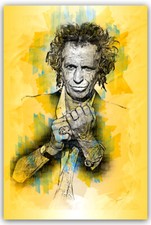 Keith Richards Abstract Poster