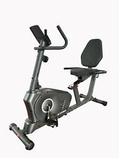 Exercise Training Workout Stationary Recumbent Bike w/ LCD Monitor & Pad Holder