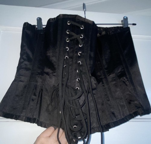 New black satin long steel - new,