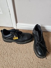 CAT Caterpillar Steel Toe Wide Width Work Safety Shoes Size 9 Black