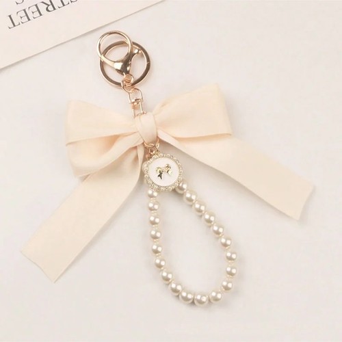 Keychain with bow - with,