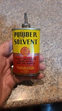 Rare Vintage Lead Top Remington Powder Solvent Gun Oil Tin Can (1)