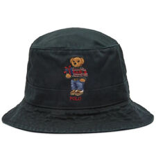 Ralph Lauren Polo Bear Bucket Hat Black SIZE L/XL Designer Fisher Travel Cap £89