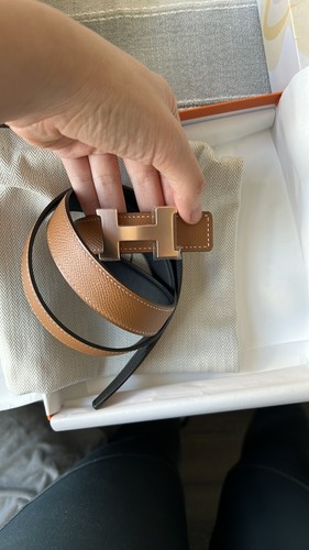 New hermes 24mm black - new, black/gold