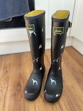 Joules Tall Wellies with Doggies on! Mint condition. 