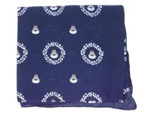 RUDOLPH THE RED NOSE REINDEER WITH HOLLY WREATHS BLUE SCARF / SHAWL