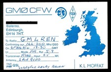 1 x QSL Card Radio Scotland