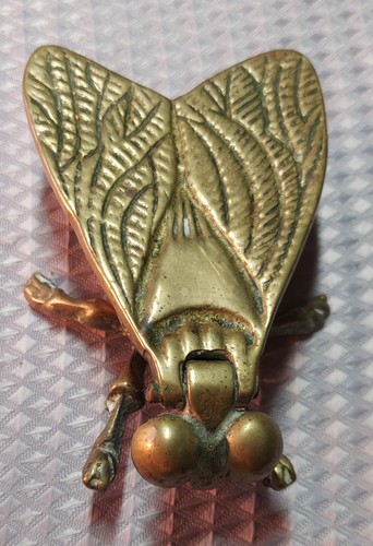 Vintage brass fly ashtray - vintage,