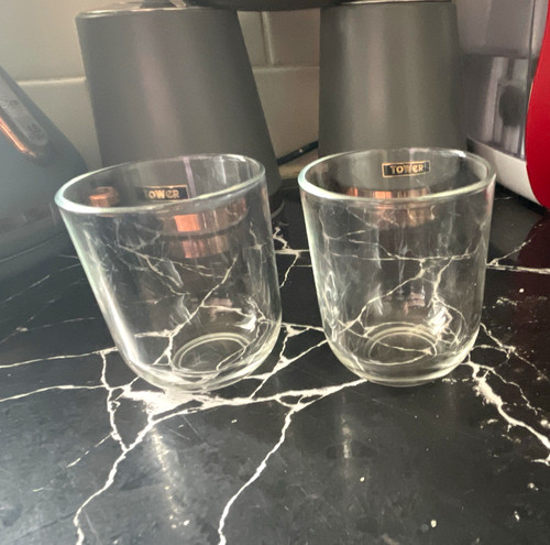 Tower double walled clear - double,